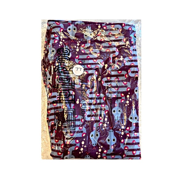 LuLaRoe Snake Leggings Size OS Purple and Gray - Picture 5 of 5